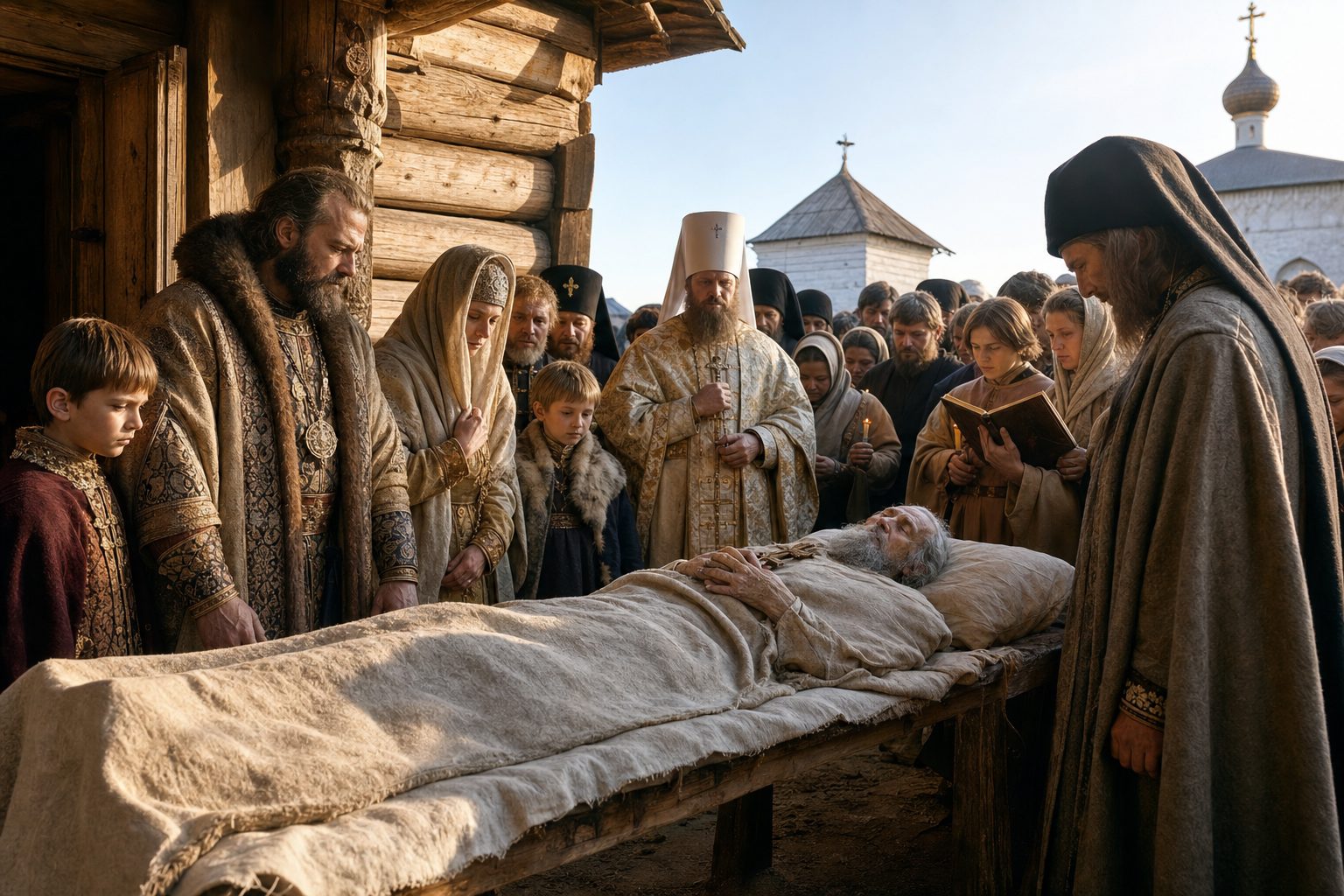 Gambar fotorealistik, Penggambaran Santo dan Saleh Vasily Blahedny, tukang mukjizat Moskow, kalender ortodoks, 2026-08-15, other Gambar fotorealistik, Penggambaran Santo dan Saleh Vasily Blahedny, tukang mukjizat Moskow, kalender ortodoks, 2026-08-15, other